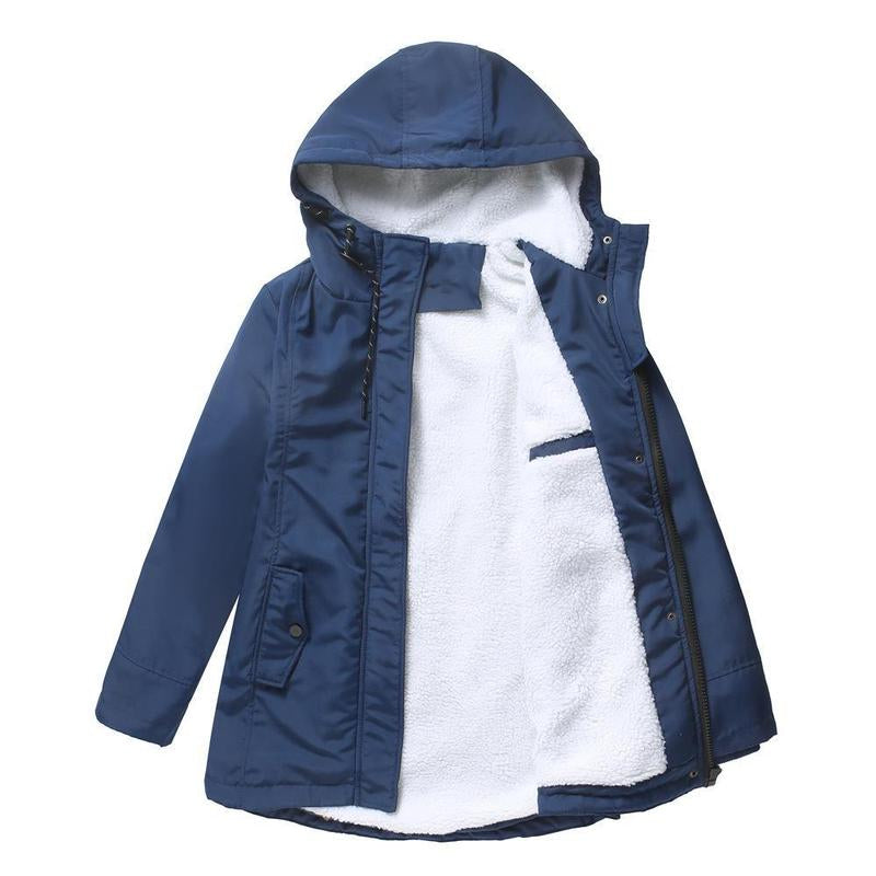 AMINA™ - Thick Winter Coat with Hood and Quilted Lining for Winter Warmth